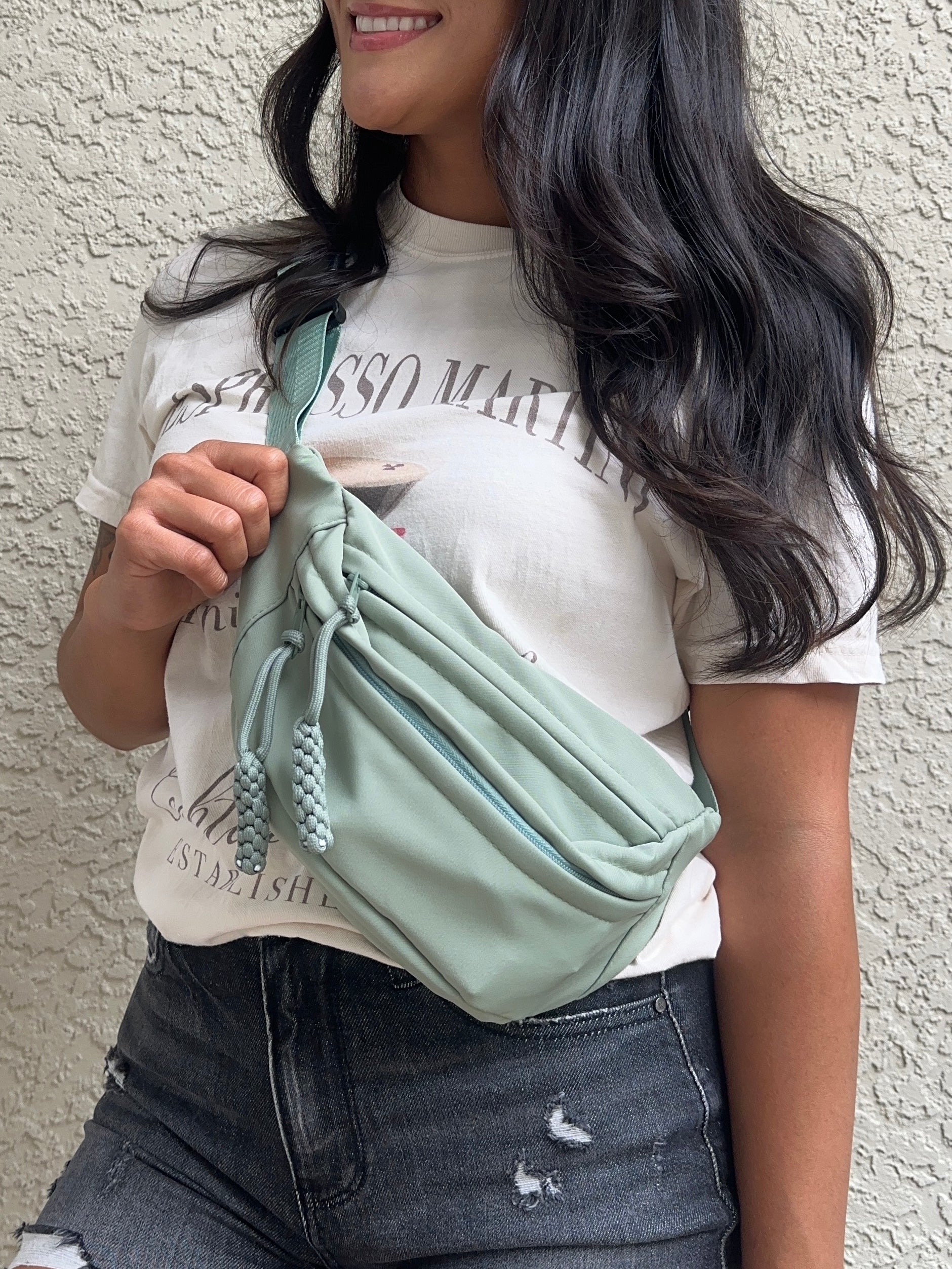 Desert Sketch Teal Convertible on sale Belt Bag