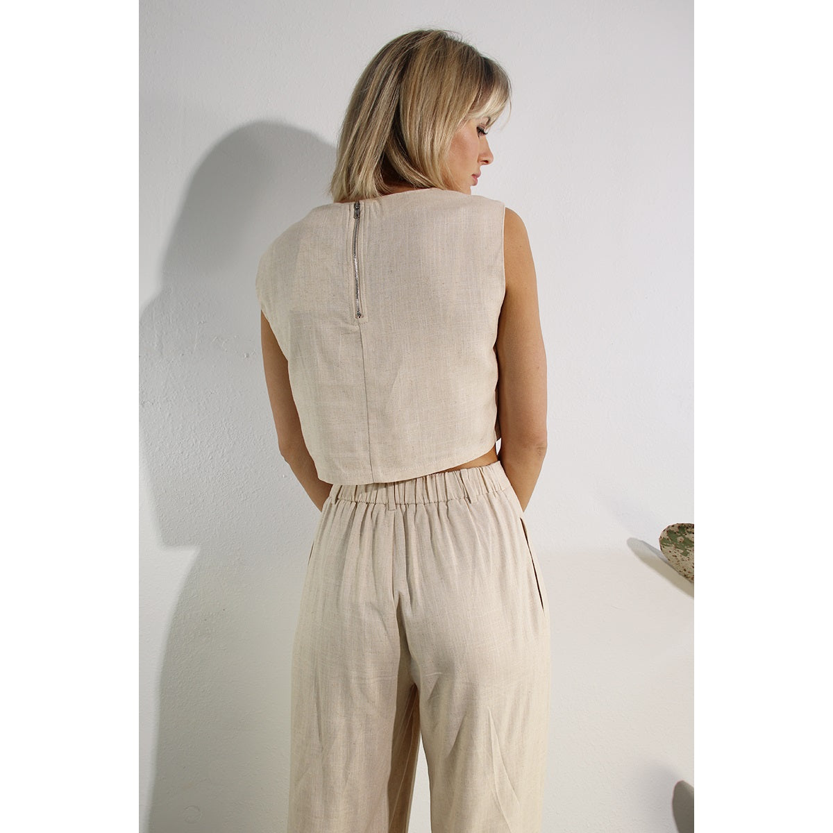 Alina Linen Pants Set