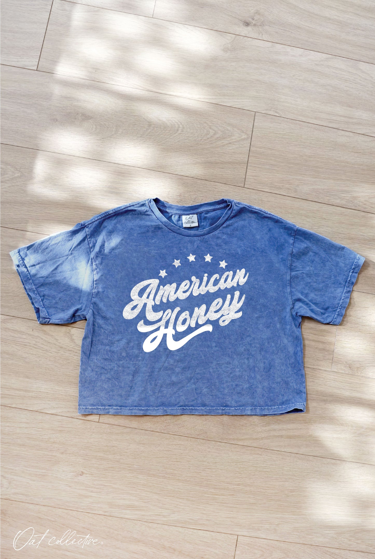 American Honey Blue Cropped