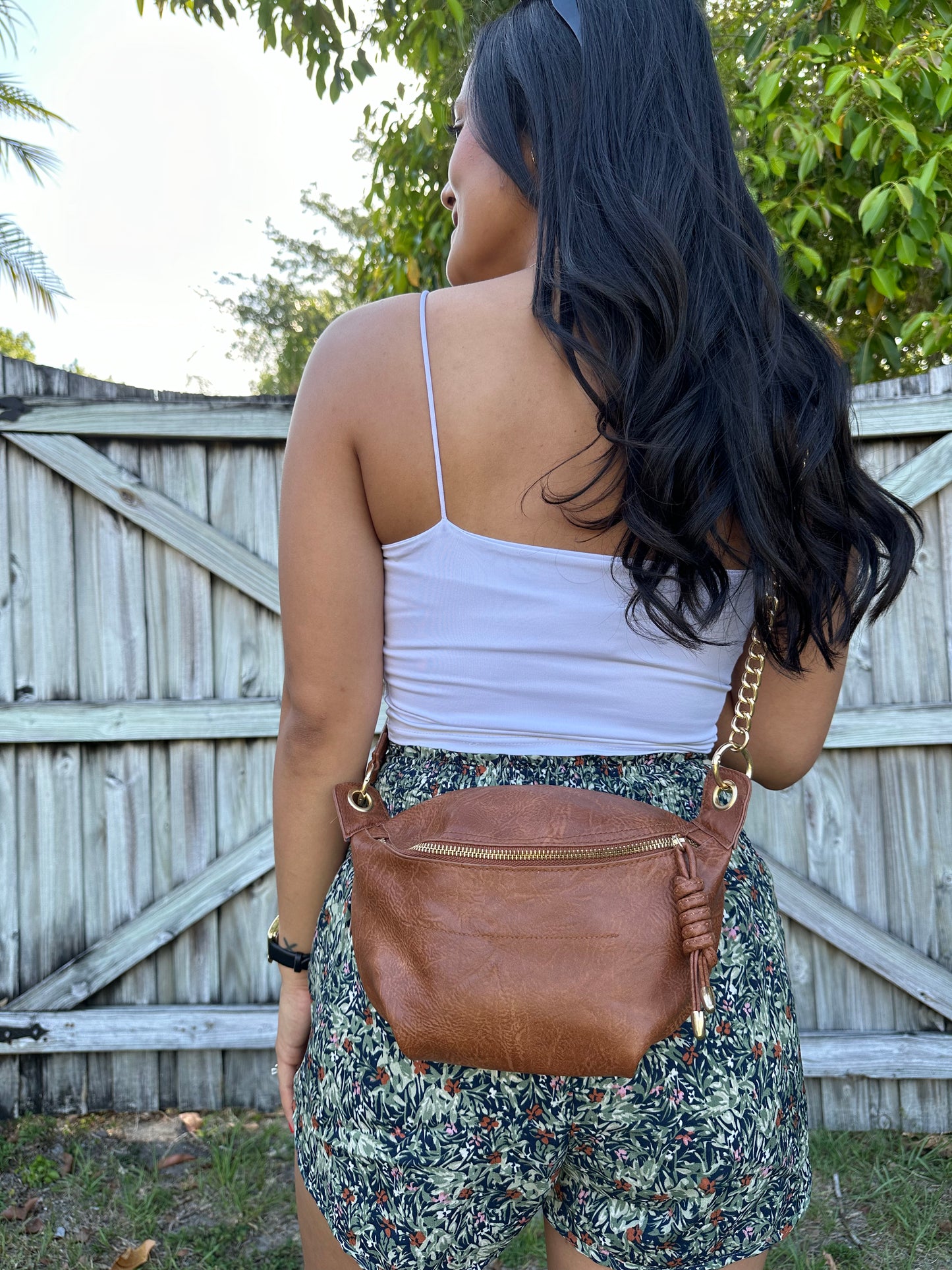 Desert Lily Belt Bag - Cognac