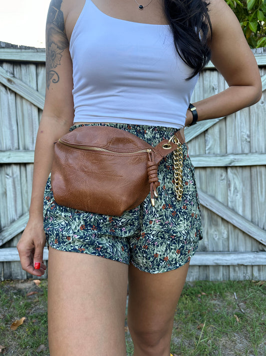 Desert Lily Belt Bag - Cognac