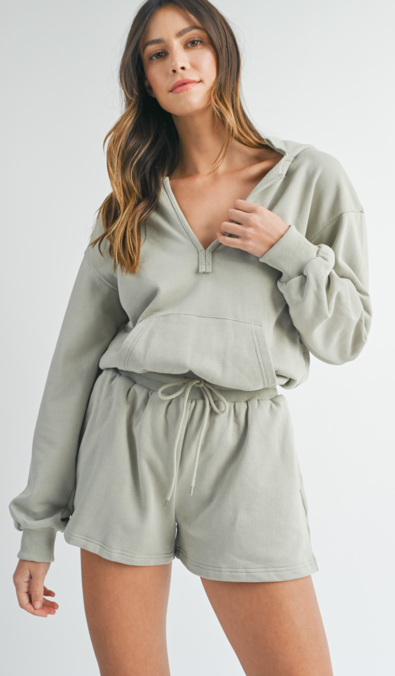 Prickly Pear Hooded Romper