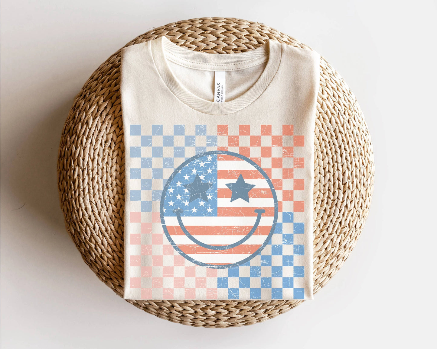 American Happy Face Tee